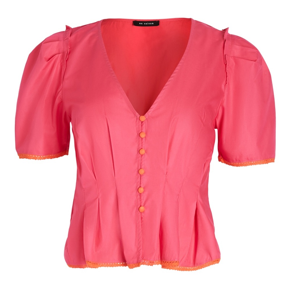 Poplin Button Down Top